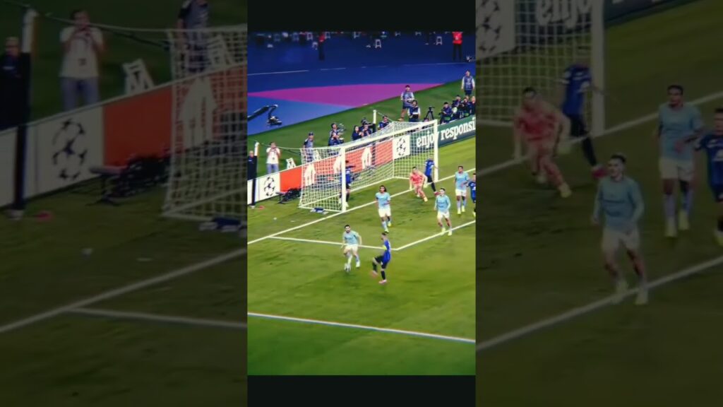 Manchester city champions league wining moment #mancity #championsleague