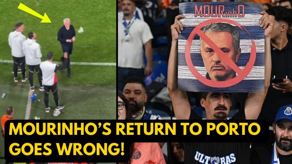 Porto Fans Throw Bottles at Jose Mourinho!