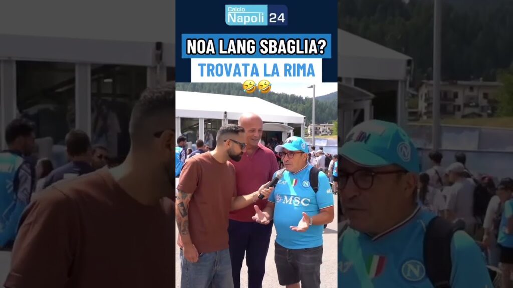 La RIMA PERFETTA per NOA LANG, che risate con questo tifoso! 🤣