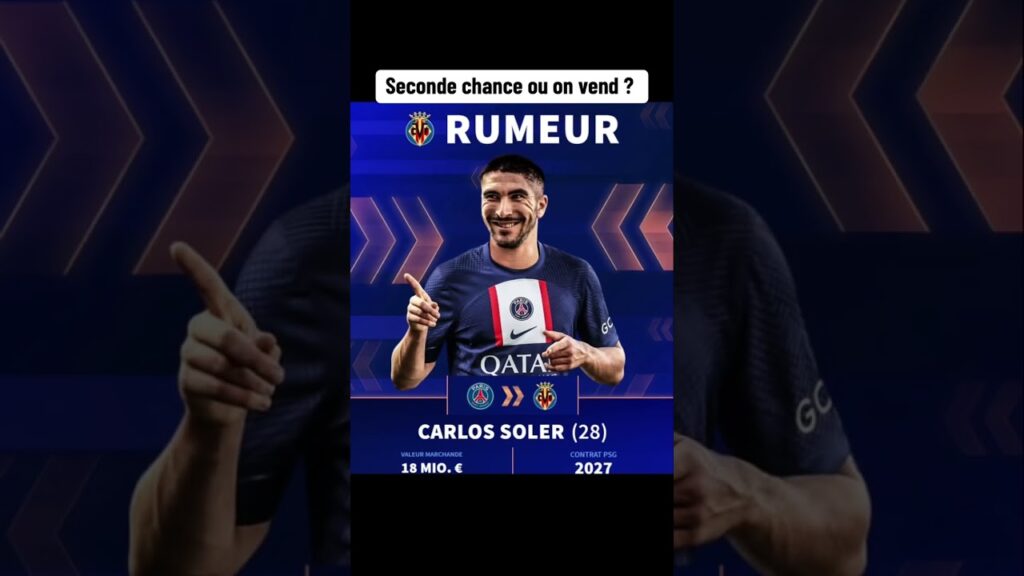 Bye Bye Carlos Soler ? #foot #psg #psgfans #parissaintgermain #transfert #carlossoler #soler