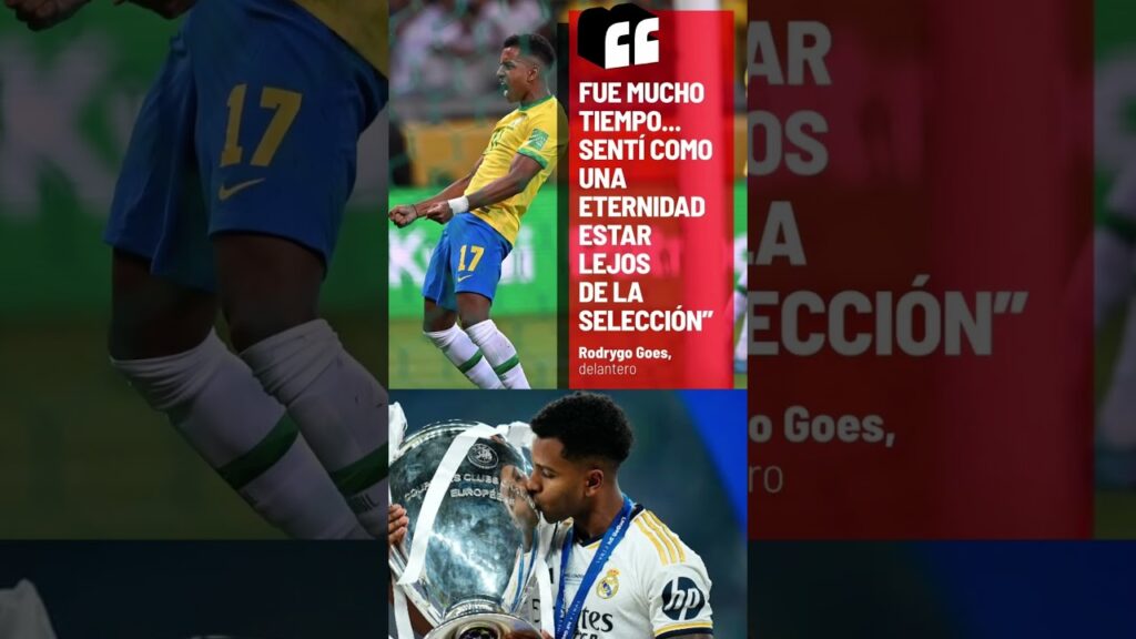 Rodrygo vuelve 🇧🇷🔥 “Extrañé la Selección” #Brasil #Rodrygo #futbol