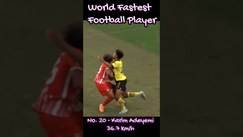 World Fastest Player - No. 20 Karim Adeyemi