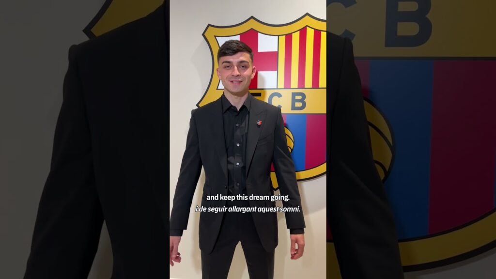 Pedri has a message 🫶 #shorts #fcbarcelona #pedri