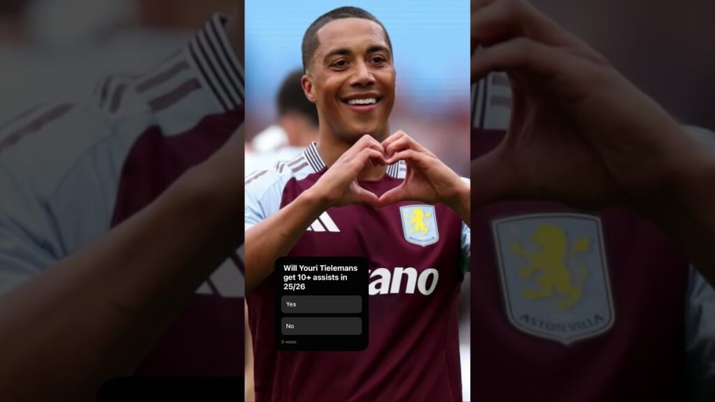 HOW MANY ASSISTS?!🤷‍♂️Youri Tielemans #astonvilla #football #tielemans #belgium #goat