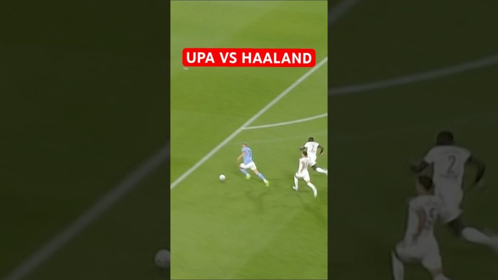 Upamecano sets off the turbo against Haaland 🏎