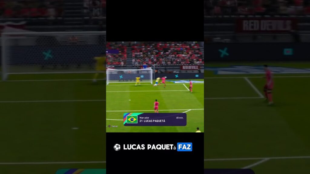 Gol Incrível do Lucas Paquetá - Brasil vs Coreia do Sul pelo Efootball Gameplay