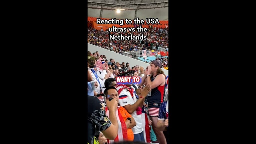 The USA ultras vs the NETHERLANDS at the 2022 World Cup #ShortsFifaWorldCup