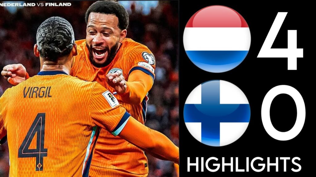 Netherlands vs Finland 4-0 - Highlights & All Goals - Van Dijk & Depay Goal