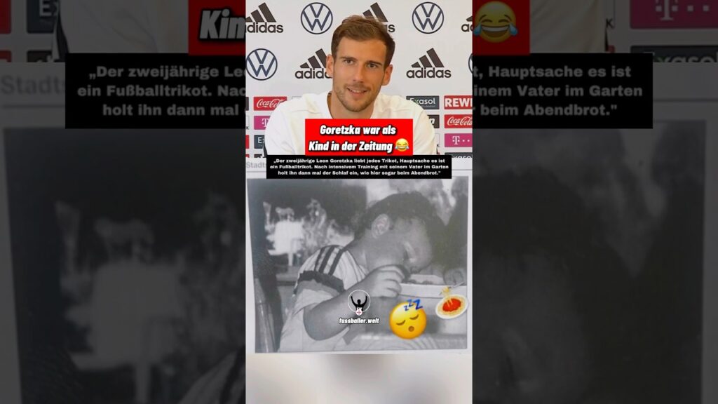 Goretzka war als Kind in der Zeitung ￼😂