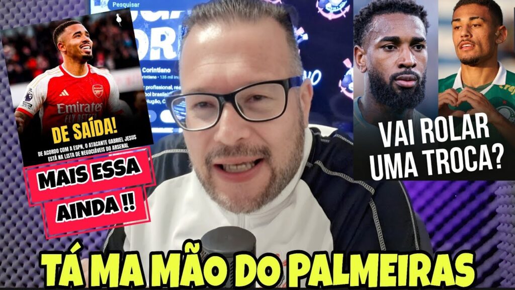 SÓ DEPENDE DO PALMEIRAS !!!! GABRIEL JESUS LIVRE NO MERCADO !!! MEU DEUS !!!