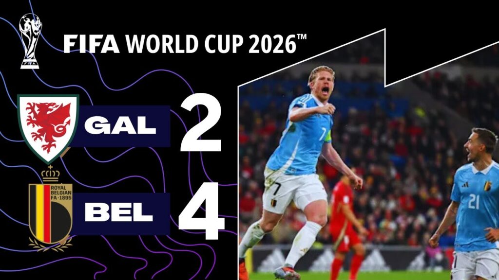 Belçika vs Galler 4-2 | Maç Özeti & Goller | Dünya Kupası 2026 Elemeleri 🇧🇪⚽