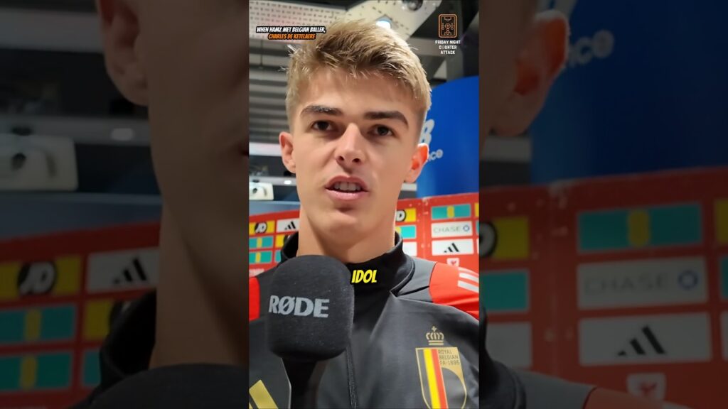 🇧🇪 Charles De Ketelaere on playing with Idol, Kevin De Bruyne ⚽ #football #belgium #shorts #fyp