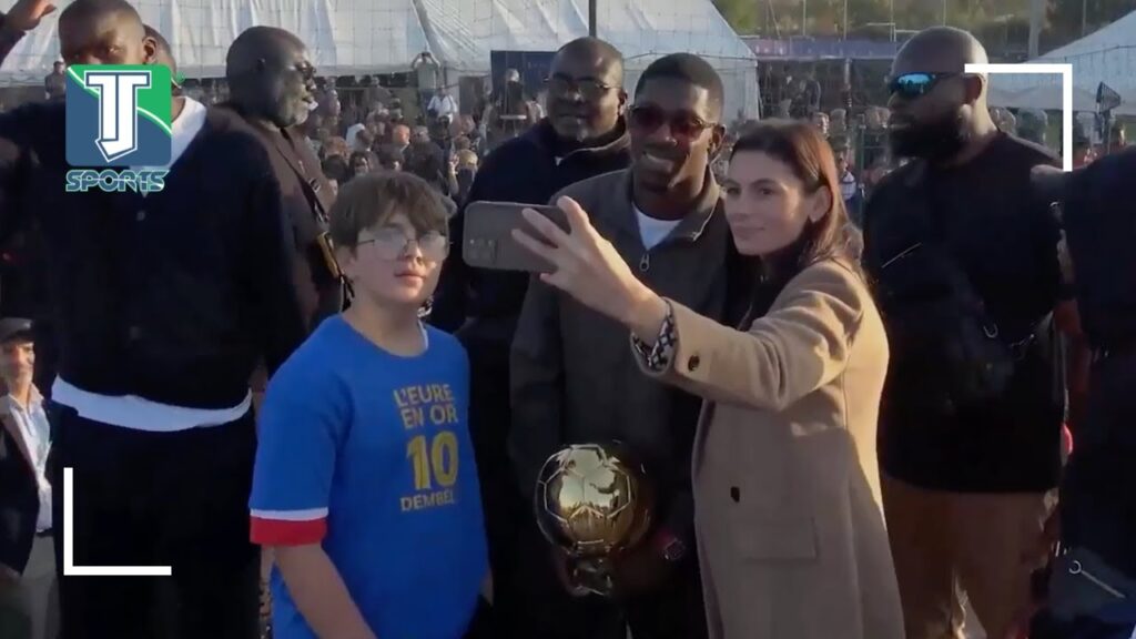 Ousmane Dembélé REGRESA a su NATAL Evreux para CELEBRAR la GLORIA del Balón de Oro