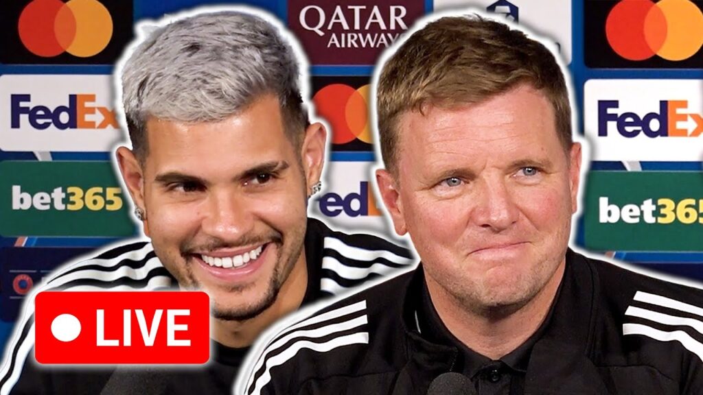 π΄ LIVE | Eddie Howe and Bruno Guimaraes pre-match press conference | Newcastle v Barcelona π΄ LIVE | Eddie Howe and Bruno Guimaraes pre-match press conference | Newcastle v Barcelona