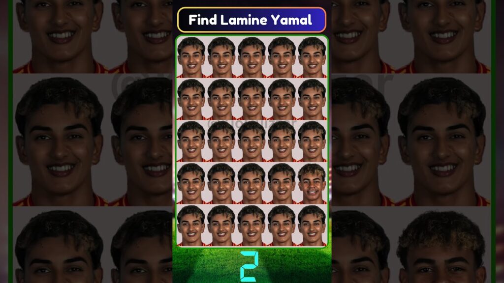 Find Cristiano Ronaldo , Lamine Yamal & Raphinha ? #quiz #football #sports #ronaldo #soccer #cr7