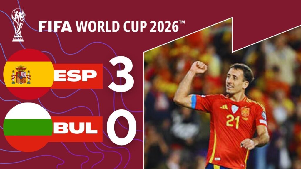 Spanien vs Bulgarien 3-0 | Alle Tore & Highlights | WM 2026 Qualifikation