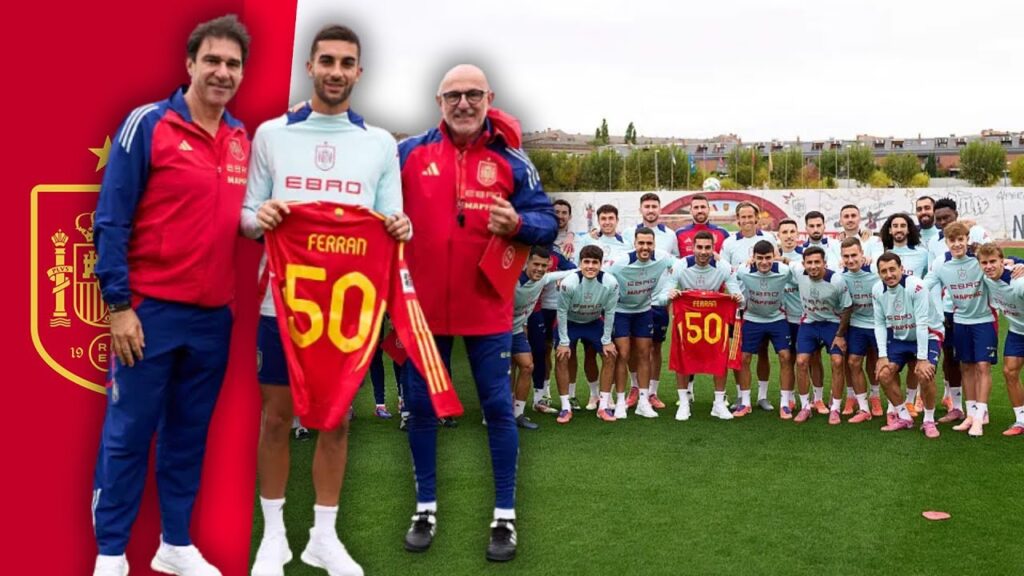 🇪🇸👏 Homenaje a Ferran Torres por sus 50 partidos con España SELECCIÓN ESPAÑOLA ⚽