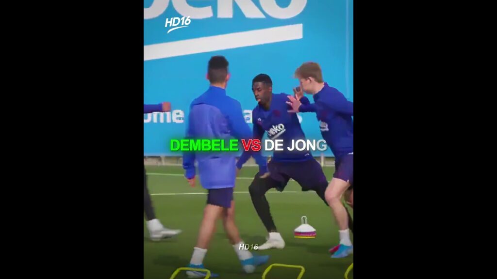 When De Jong Raced Dembele 🏃⚡️⚡️