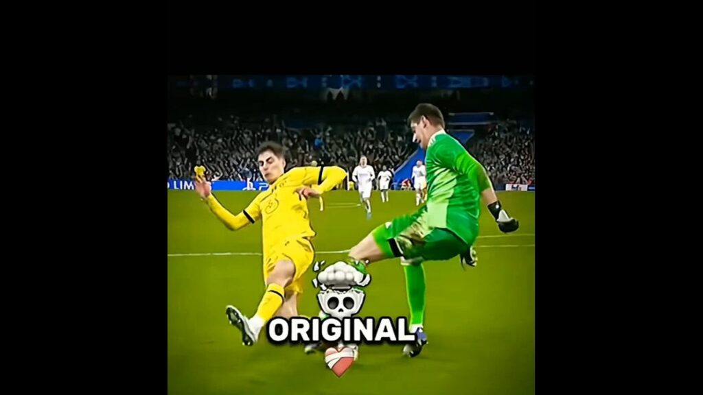 Thibaut Courtois Skills 😂 🔥 #trending #thibautcourtois #football #popular