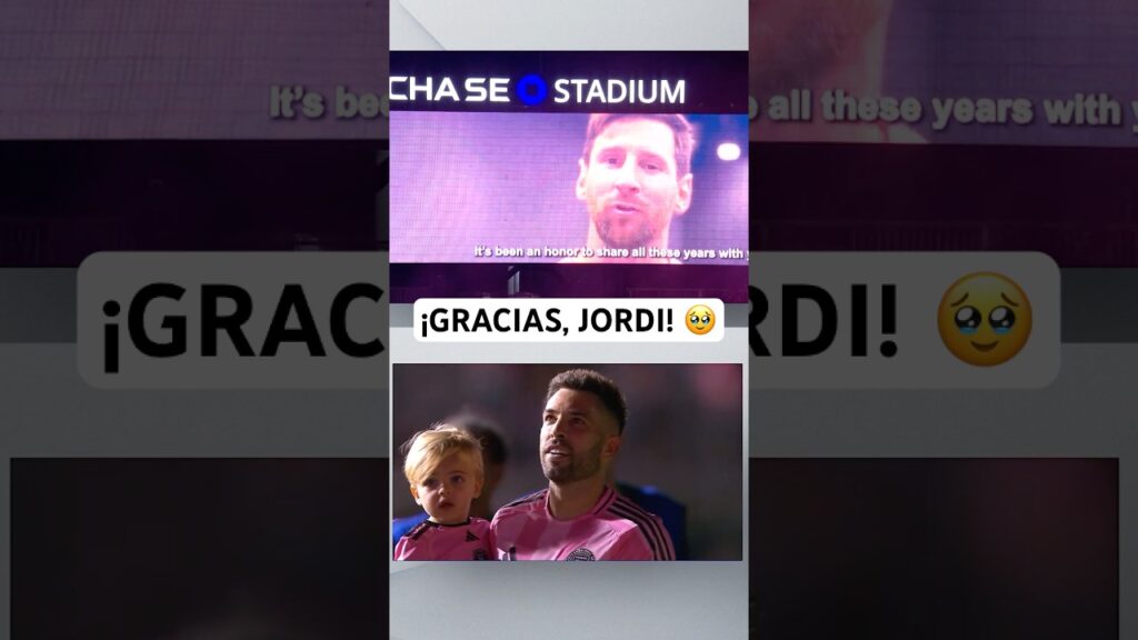 ¡Gracias por todo lo que le diste al fútbol, JORDI! 🥹🇪🇸