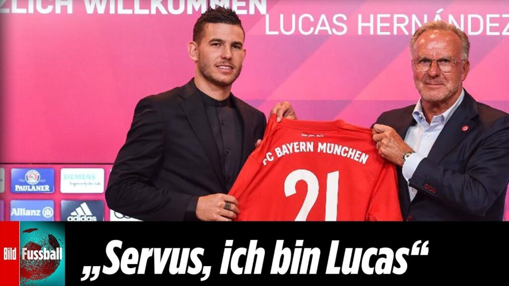 Lucas Hernández spricht schon bayrisch | Highlights der Präsentation von Bayerns teuerstem Neuzugang