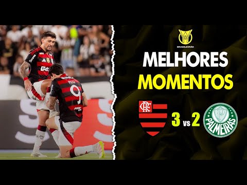 MELHORES MOMENTOS: FLAMENGO VENCE O PALMEIRAS POR 3X2! ASSISTA OS GOLS
