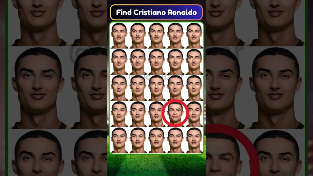 Find Cristiano Ronaldo , Joshua Kimmich & Mesut Özil ? #quiz #football #sports #ronaldo #soccer #cr7