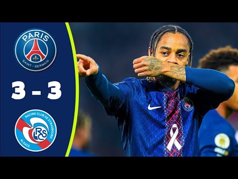 PSG vs Strasbourg 3-3 - Highlights & All Goals - Ligue 1 2025/26 - PSG Strasbourg