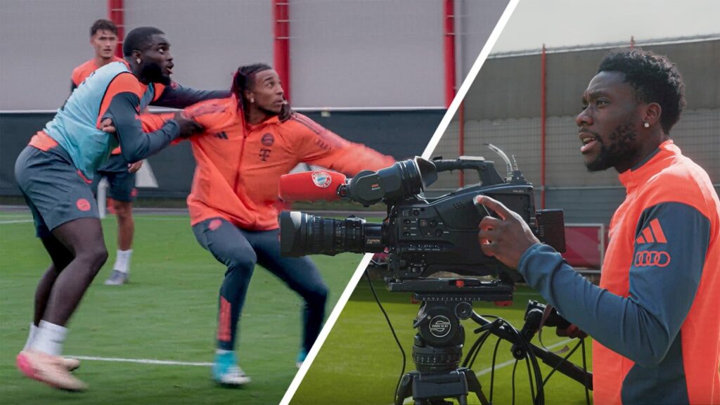 Phonzy on camera, while Upa & Olise have a private battle 🎥👀 | Best of Training September