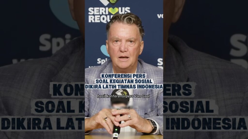 Konferensi Pers Louis Van Gaal bukan latih Indonesia tapi untuk kegiatan sosial
