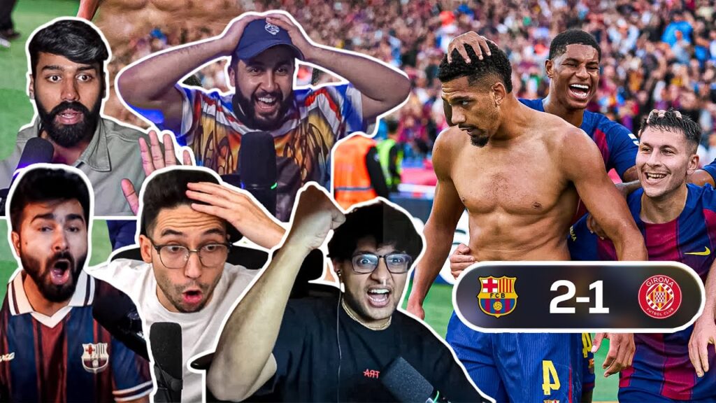 BARCELONA & REAL MADRID Fans Reaction To FC Barcelona (2-1) Girona | Laliga