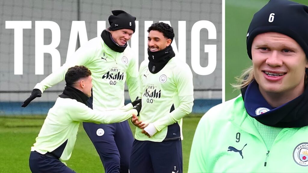 Watch Erling Haaland and Foden In Intense Man City Training 🔥