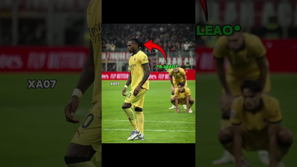Rafael Leao Forgot He Got A Yellow Card😅😍 #shorts #ronaldo #messi #shortsvideo