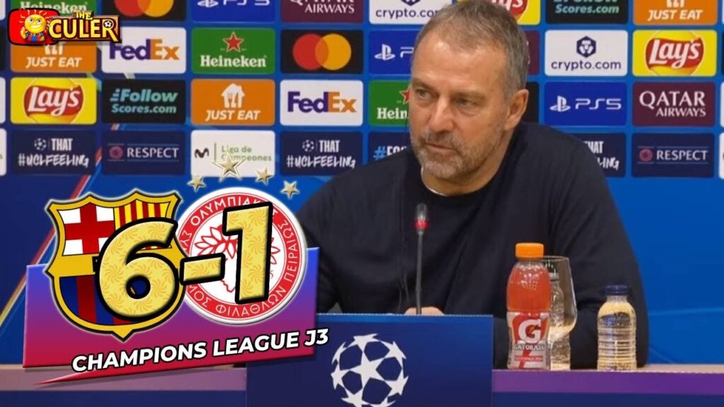 RUEDA PRENSA HANSI FLICK: FC BARCELONA 6-1 OLYMPIACOS