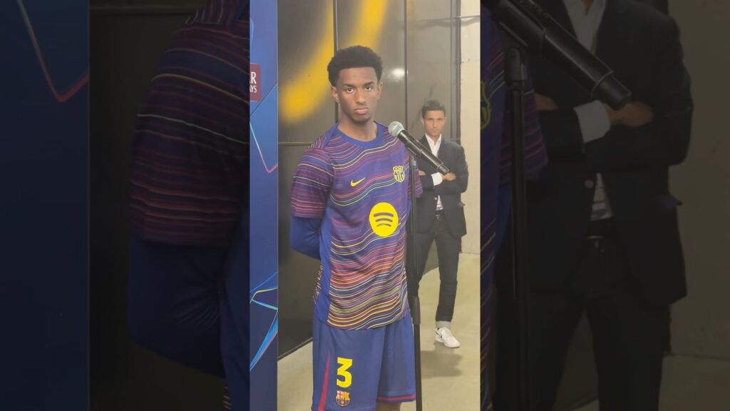 ALEJANDRO BALDE EN ZONA MIXTA | BARÇA 6-1 OLYMPIACOS | CHAMPIONS LEAGUE