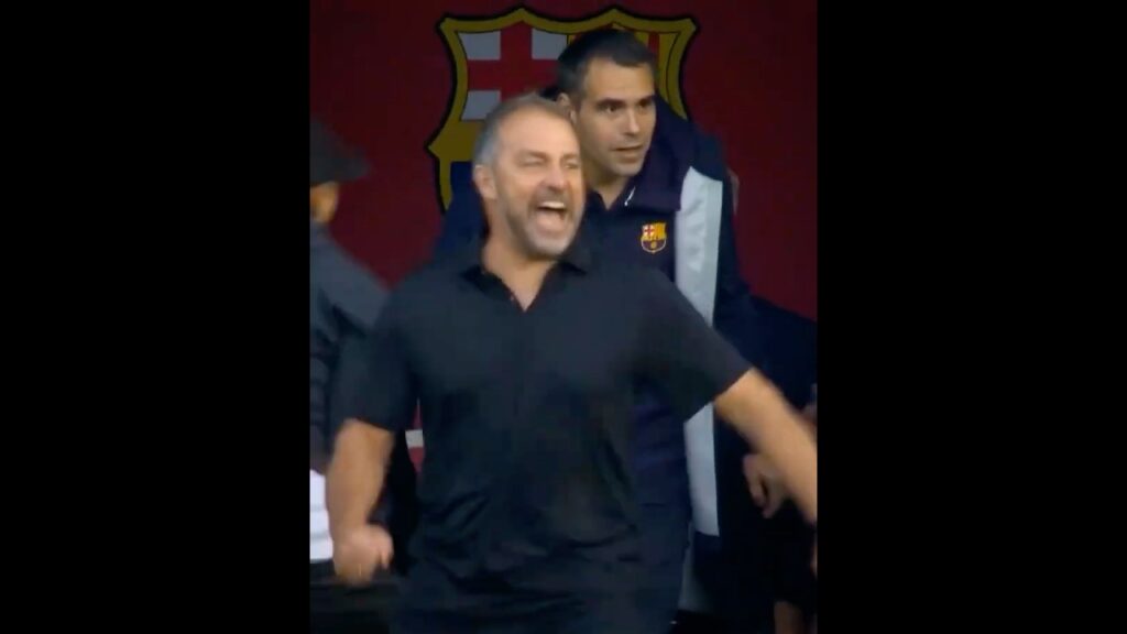 You better not make Hansi Flick angry 💢 #hansiflickangry #ronaldaraujo #hansiflick #shorts