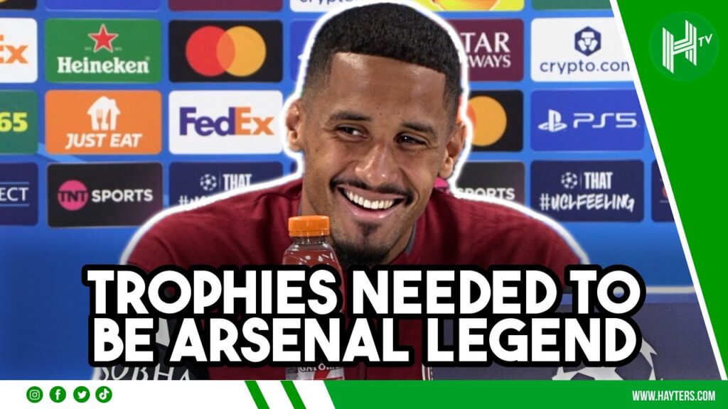 Only ever ARSENAL, I want to be a LEGEND | William Saliba | Arsenal v Olympiacos