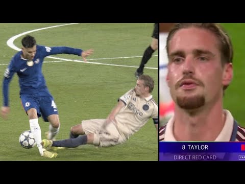 🟥 Kenneth Taylor CRAZY RED CARD vs Chelsea | Ajax vs Chelsea