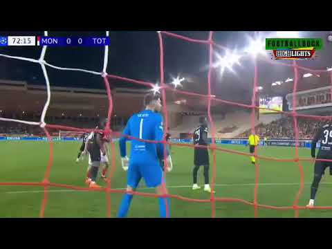 Tottenham vs Monaco. Champions league highlights.