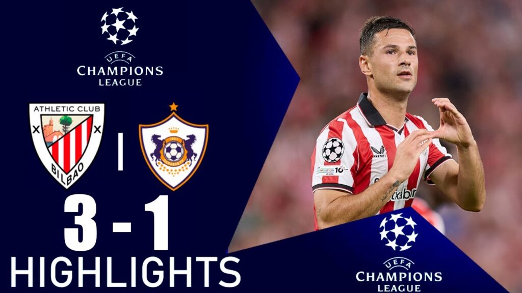 Athletic Club vs Qarabag 3-1 Resumen | Liga de Campeones de la UEFA 2025/26