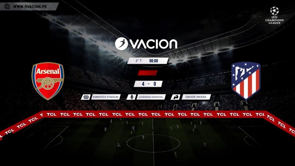 Arsenal vs Atlético Madrid por RADIO OVACION | CHAMPIONS LEAGUE