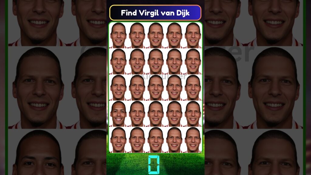 Find Cristiano Ronaldo , Virgil van Dijk & Pedri ? #quiz #ronaldo #football #sports #soccerplayer