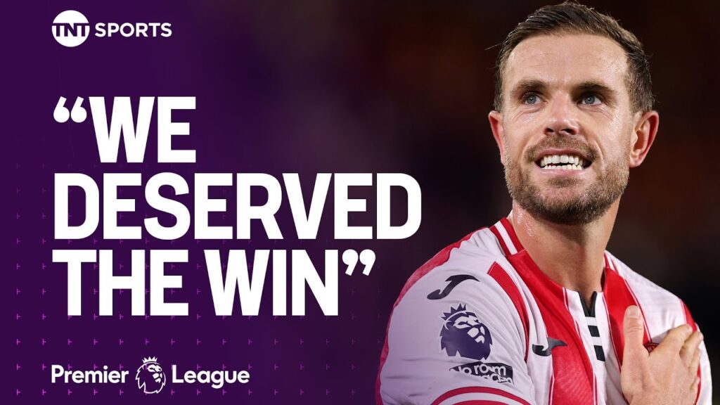 EMOTIONAL Jordan Henderson reacts after helping Brentford defeat former club Liverpool ❤️