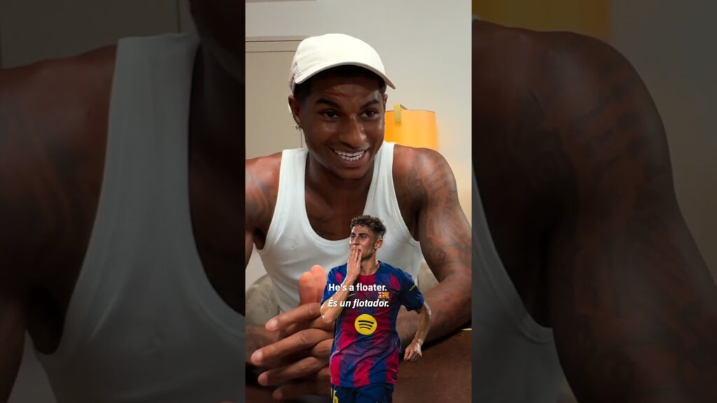 Rashy defines his new teammates in one word 🫶🤓 #fcbarcelona #shorts