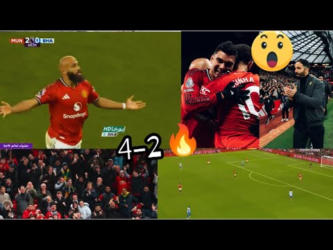Crazy 🔥!! Man United destroy Brighton to Old Traford , Matheus Cunha, Mbeumo, Casemiro goals👏 ..