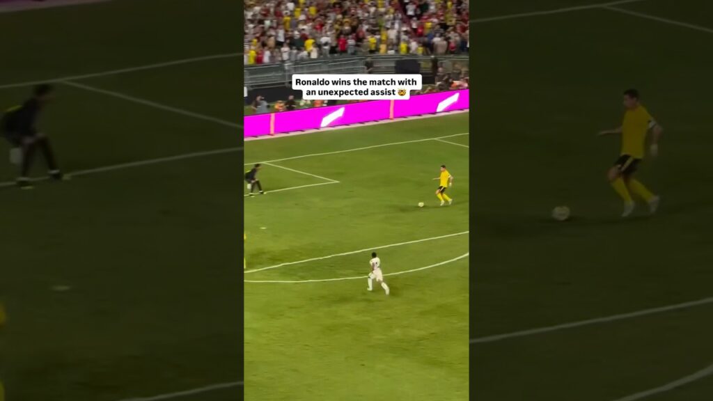🫡 Ronaldo caught the keeper off guard and assisted Joao Felix for an epic win with one man down