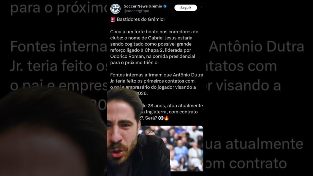 GABRIEL JESUS DE VOLTA????🤣