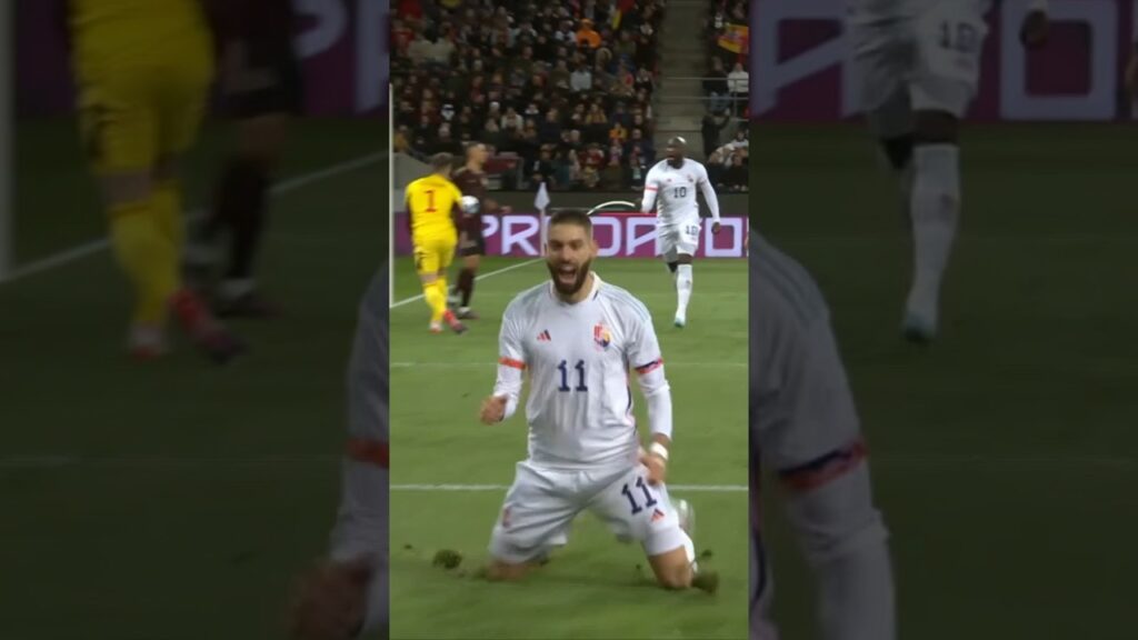 Carrasco celebrating too enthusiastic 😅 #RedDevils #Carrasco