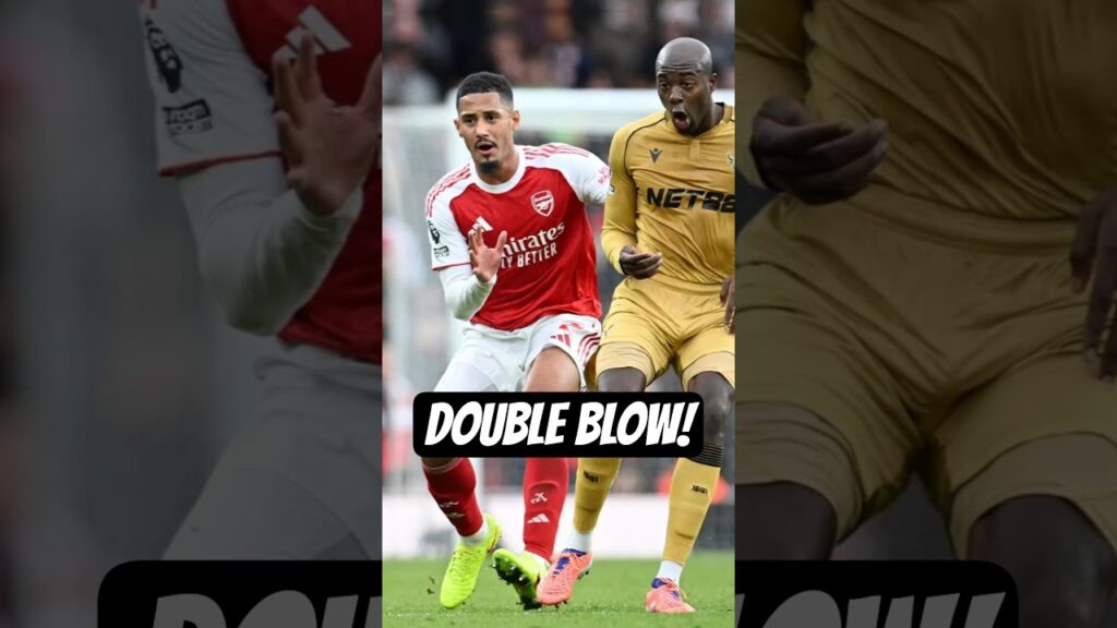 ARSENAL INJURY CRISIS! Saliba & Martinelli RULED OUT! #footballshorts #shorts #arsenal #saliba