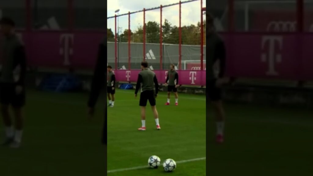 LEON GORETZKA AND HARRY KANE IN TRAINING #bayern #football #soccer #luisdiaz #fcbayern #fifa